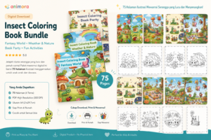 Insect Coloring Book Bundle | 75 Printable Coloring Pages PDF