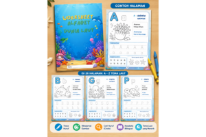 Worksheet Alfabet Dunia Laut