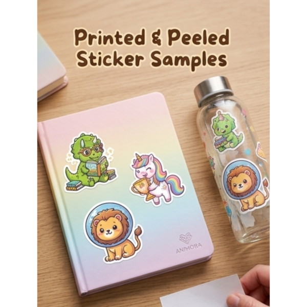 100pcs Stiker Reward Anak Lucu Motif Dinosaurus Galaxy Unicorn Animal + FREE 2 Reward Chart Printable - Animora Creative